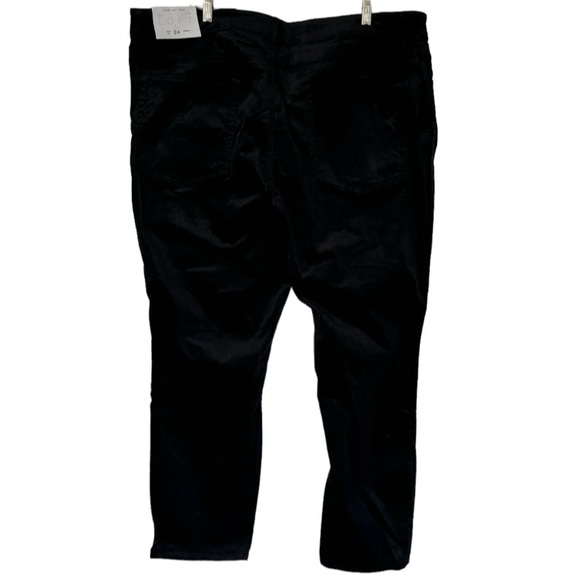 LOFT Plus Black Midrise Velour Skinny Pants size 22 NWT - Picture 10 of 16